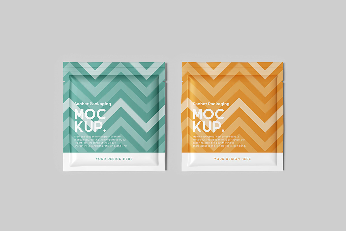 Sachet Packaging Mockup, a Packaging Mockup by Indah (Photo 3 of 6)
