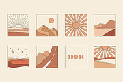 Abstract landscapes collection, an Illustration by mayrum (Thumbnail 10 of 12)