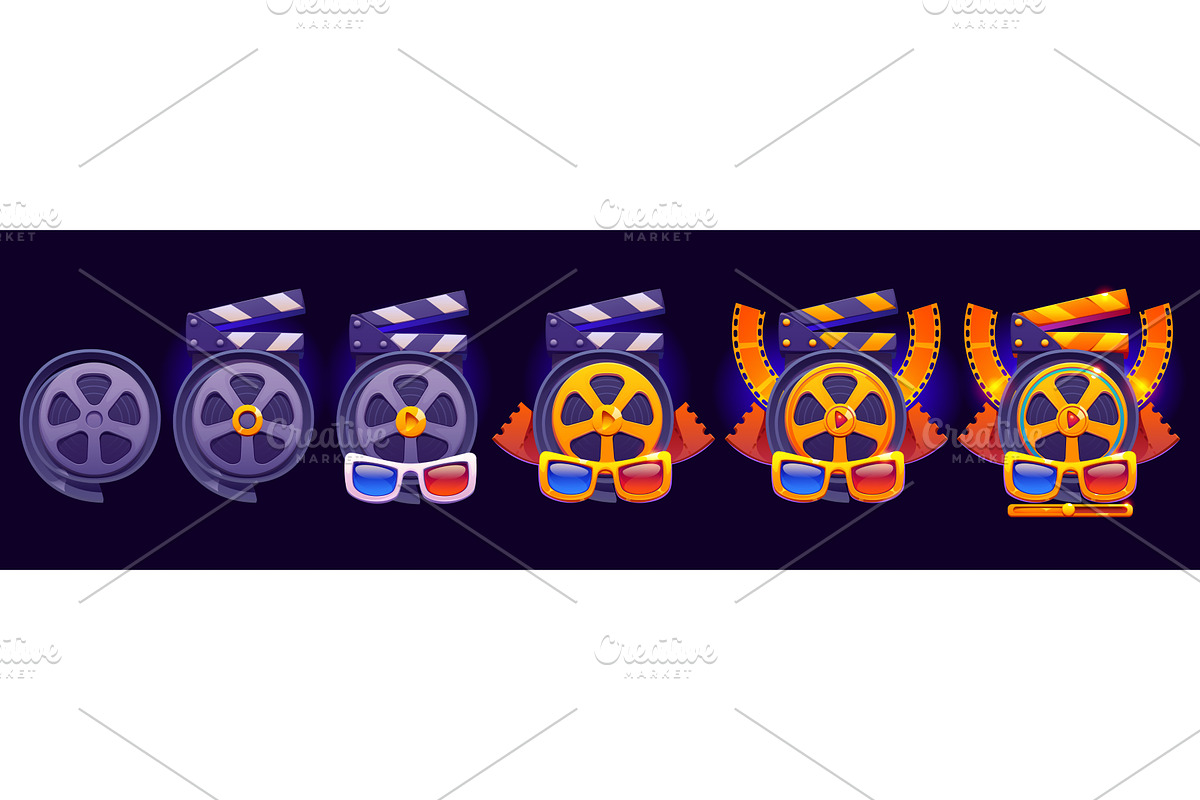 Movie theater or video rating rank, a Decorative Illustration by Vector Tradition