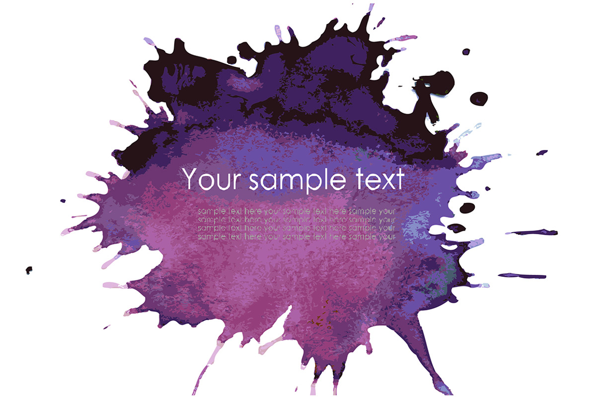 Set of Splash watercolour banner preview 2