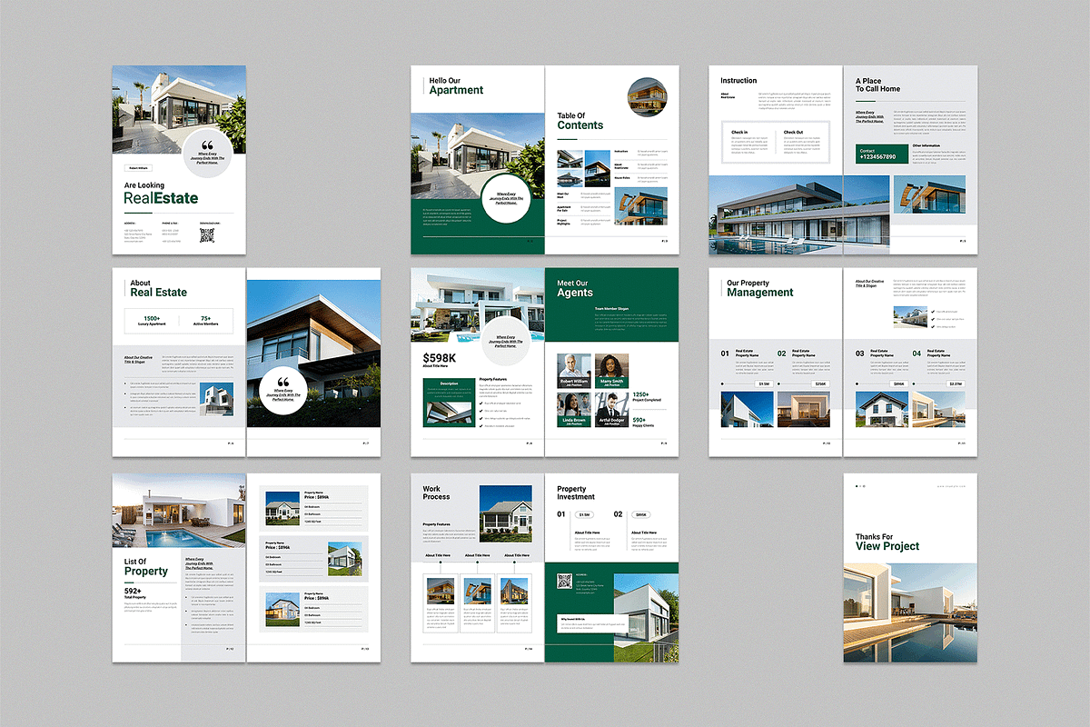 Luxury Real Estate Brochure Template, a Brochure Template by NorthPeak (Photo 8 of 8)