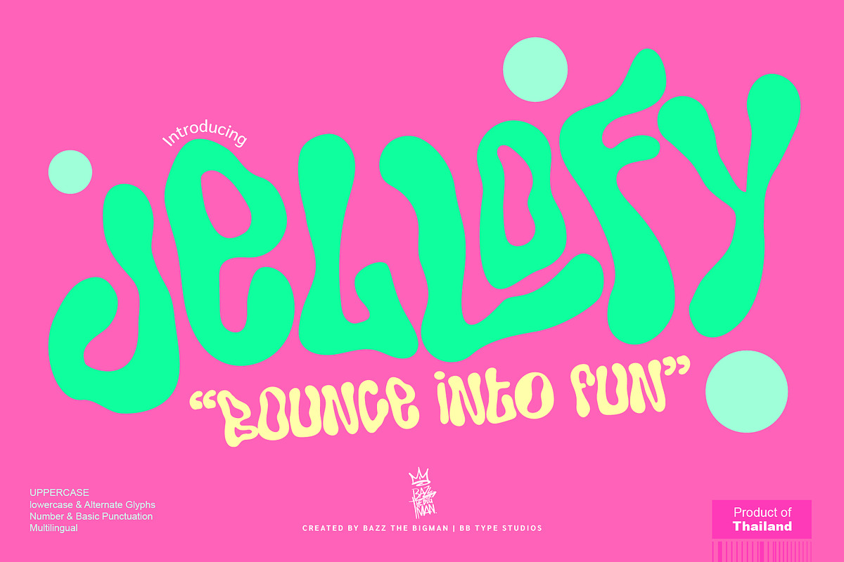 Jellofy, a Font by BBtypeStudios (Photo 1 of 12)