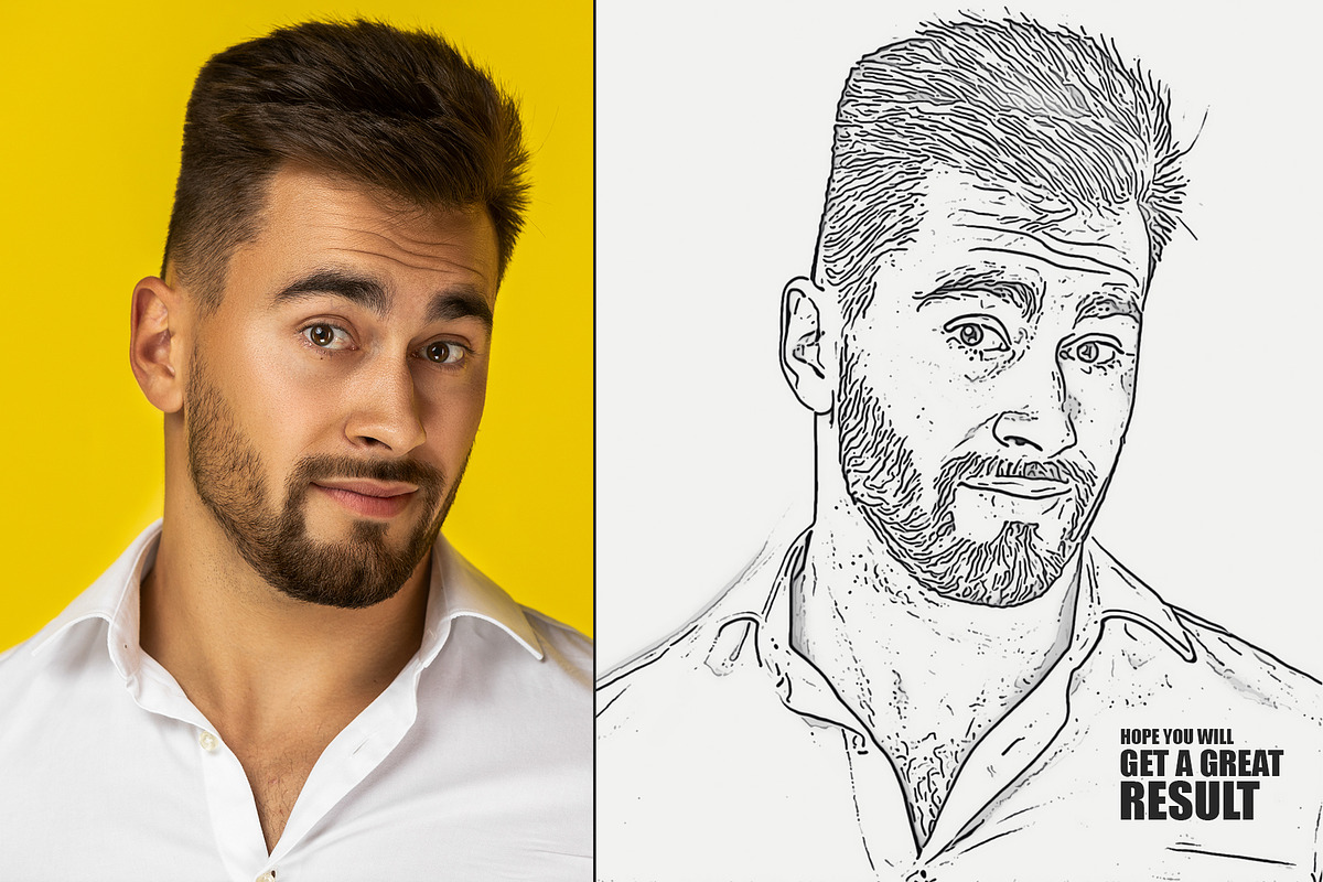 Sketch Cartooniz Photoshop Action, an Action Add-On by DesignCave (Photo 3 of 5)