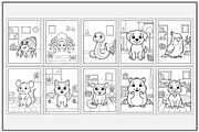Pets Coloring Pages | Pet Animals, an Animal Illustration by Lamia Emad (Thumbnail 3 of 5)
