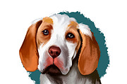 Dogs Pet Portraits Art Print Set 7, an Animal Illustration by Dneprstock (Thumbnail 3 of 5)