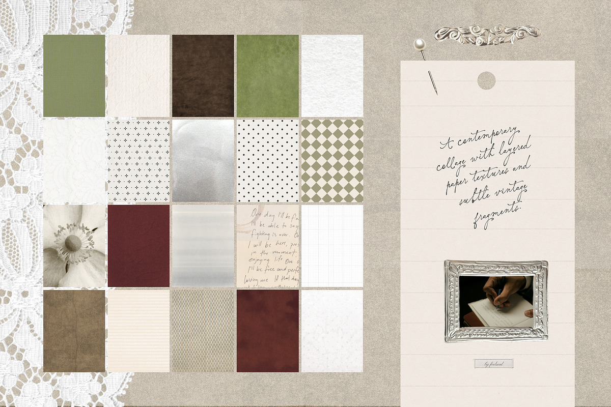 250+ Romantic Chic Collage Pack, an Object Graphic by Feelsoul (Photo 9 of 11)