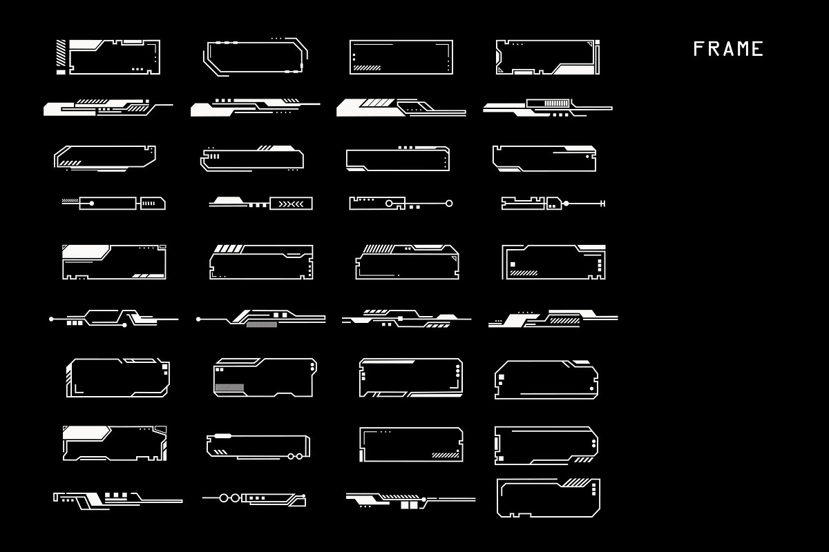 199 Futuristic Graphic Element, an Outline Icon by freeject.net (Photo 5 of 5)