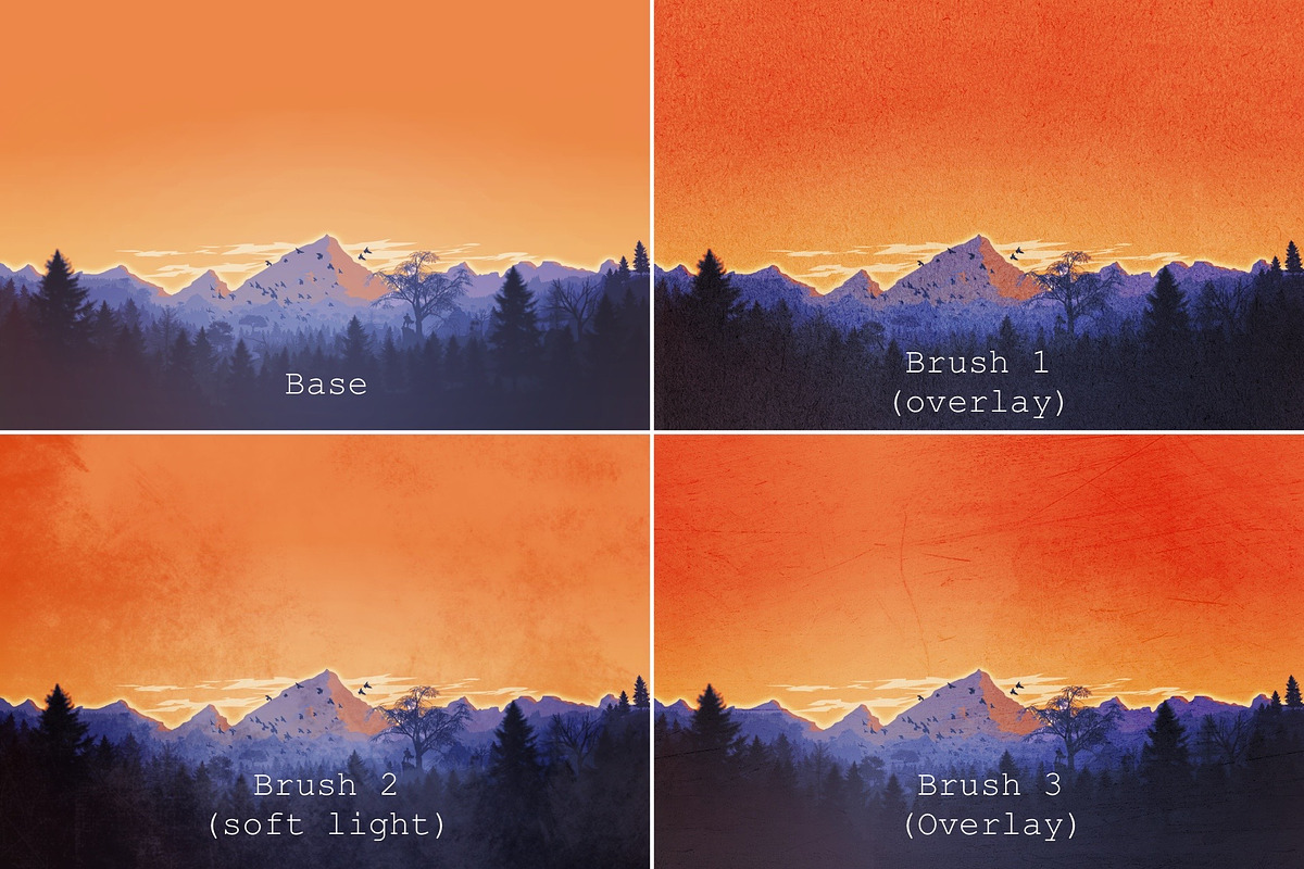 Grunge Texture Brushes For Procreate, a Brush Add-On by Pawsitively Aesthetic (Photo 4 of 9)