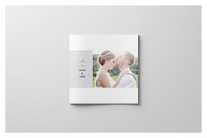 Minimalist Square Wedding Album