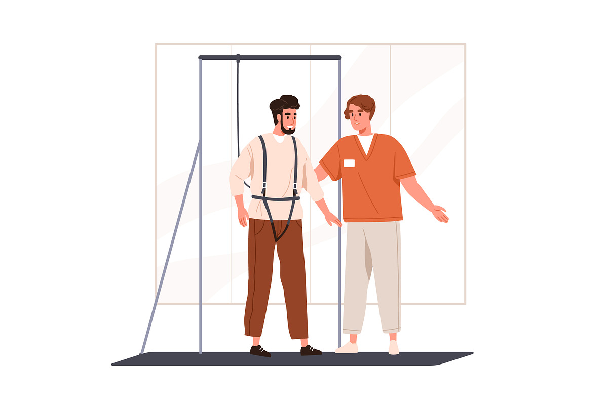 Physical therapy, rehabilitation set, a Healthcare Illustration by Good Studio (Photo 6 of 9)