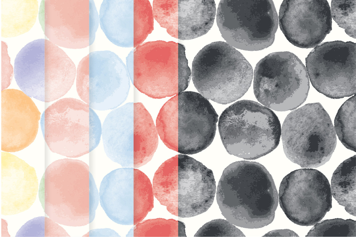 WatercolorDot Seamless Digital Paper preview 2