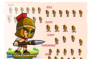 Spartan 2D Game Character Sprites, an Illustration by DionArtworks (Thumbnail 2 of 3)