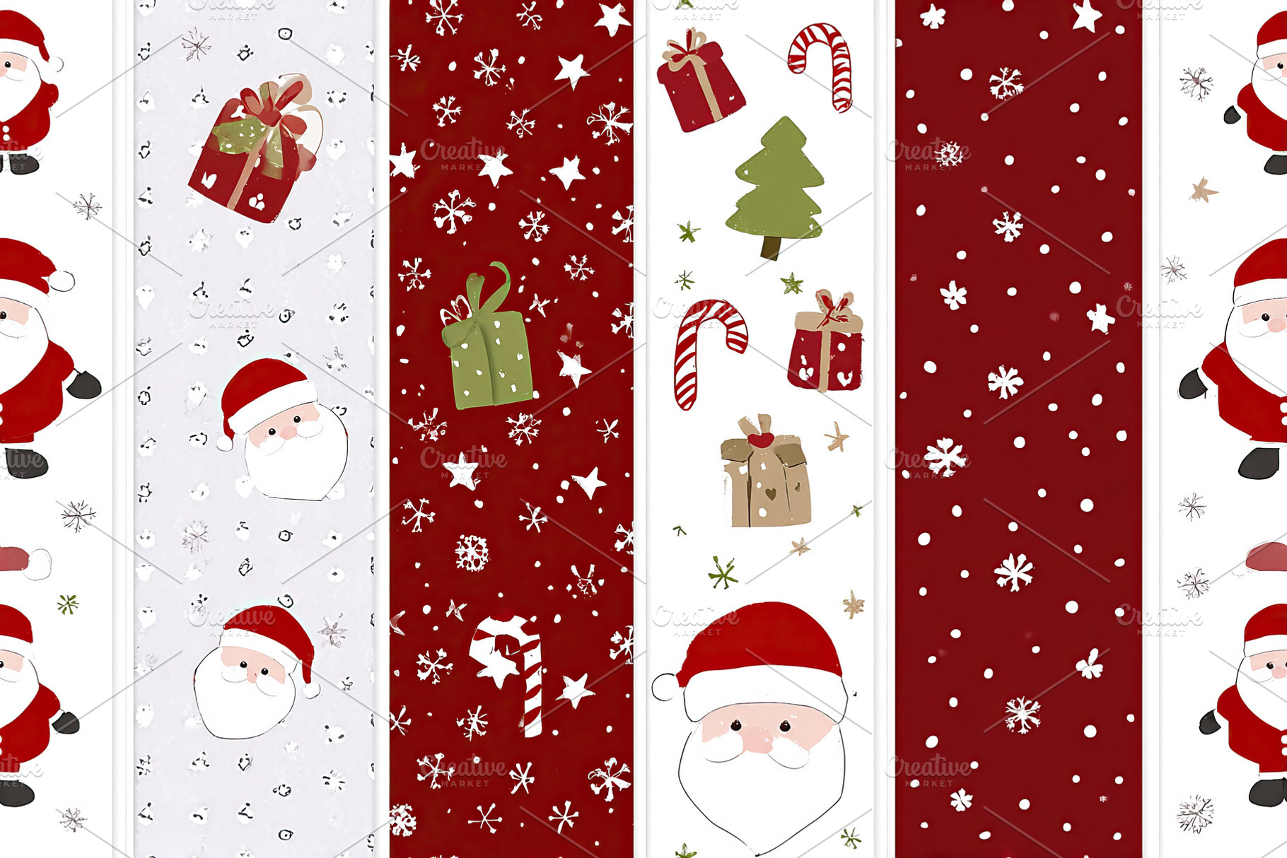 Discover festive Christmas background design for wrapping paper, a Background Photo by OSORIOartist