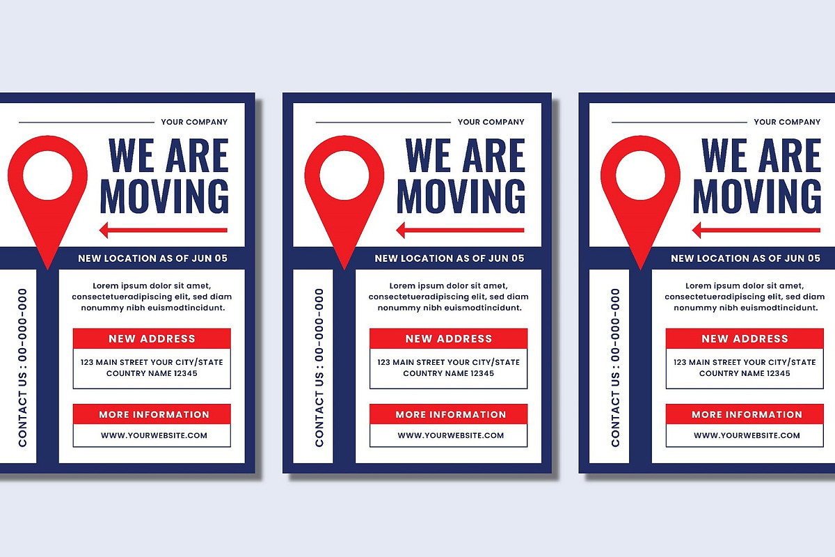 We Are Moving Flyer Set, a Flyer Template by Patria Ari (P4tcreativa) (Photo 4 of 4)