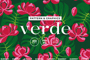 Bold Tropical Floral Pattern, a Pattern Graphic by likorbut (Thumbnail 1 of 15)