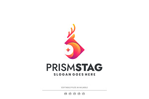 Modern Gradient Deer Colorful Logo, a Branding & Logo Template by Artnivora.Std