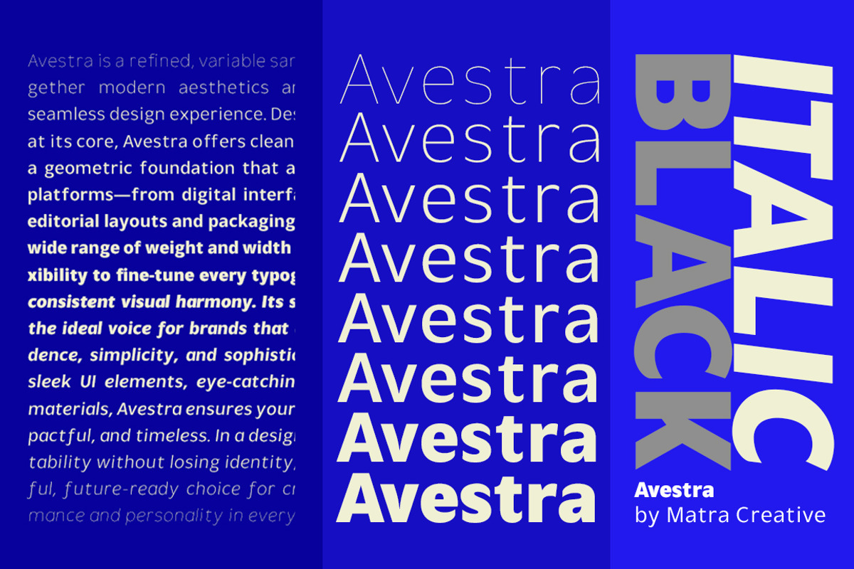 Avestra, a Sans Serif Font by Matra Creative (Photo 3 of 11)
