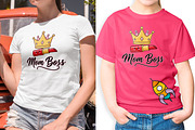 Mom Boss Mothers Day T-Shirt svg, an Object Illustration by Ghagra (Thumbnail 3 of 7)