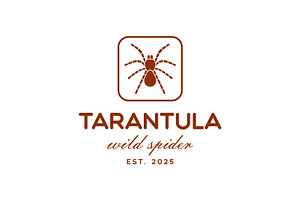 Vintage Retro Tarantula Spider Logo, a Branding & Logo Template by Buqancreative