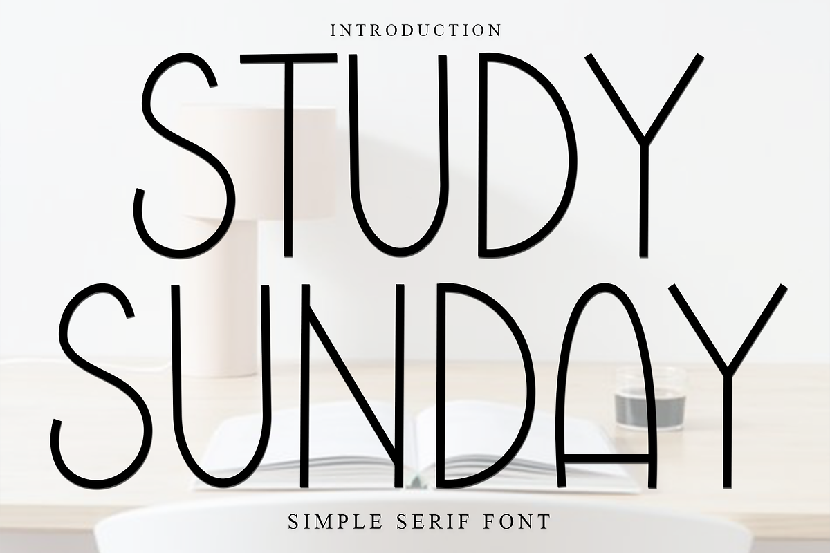 Study Sunday, a Sans Serif Font by FreshTypeINK (Photo 1 of 7)