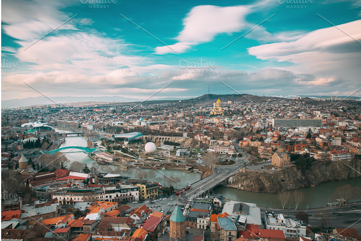 Tbilisi, Georgia. Top View Of Famous, a Graphic by Our Amazing World (Photo 1 of 2)