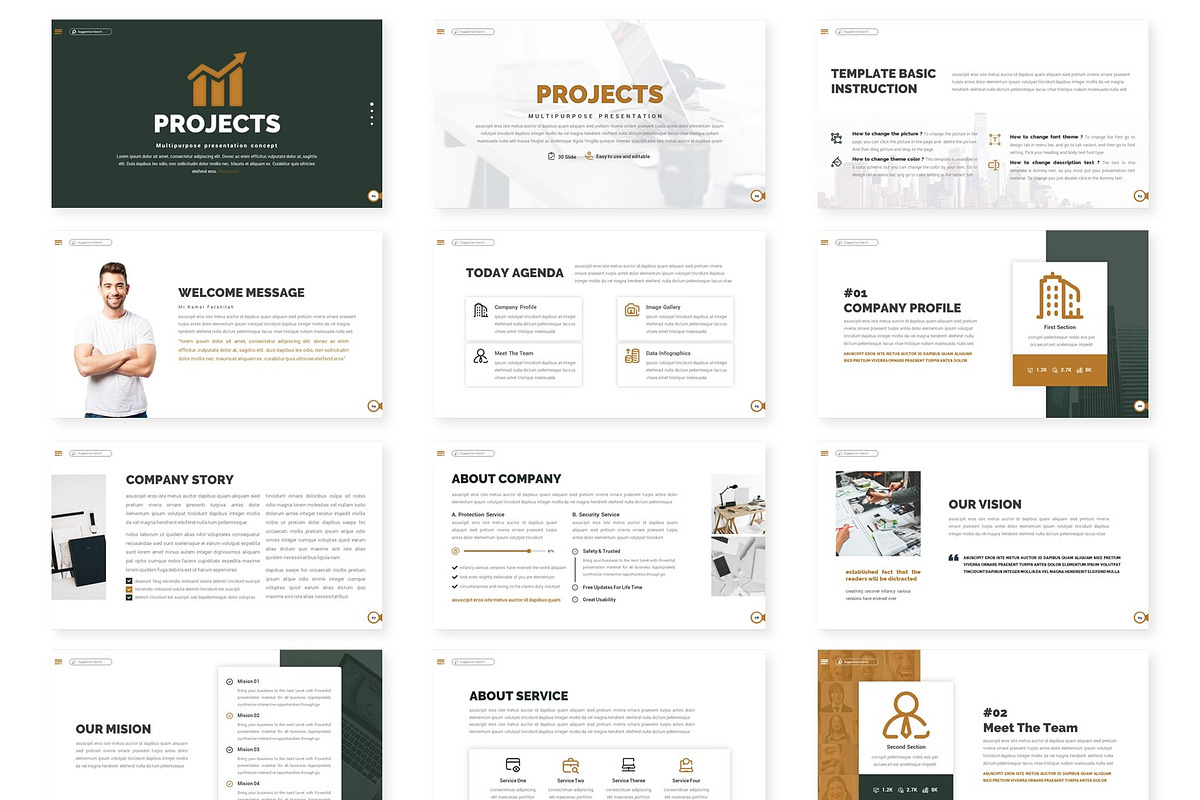 Project - Google Slides Template, a Presentation Template by inspirasign