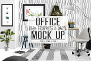 Office Rug, Wall & Frames Mock Up, a Print Template by Whimsicality (Thumbnail 1 of 6)