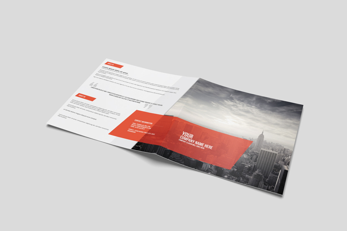 Corporate Square Bi-Fold Brochure, a Brochure Template by Creative Shop (Photo 5 of 5)