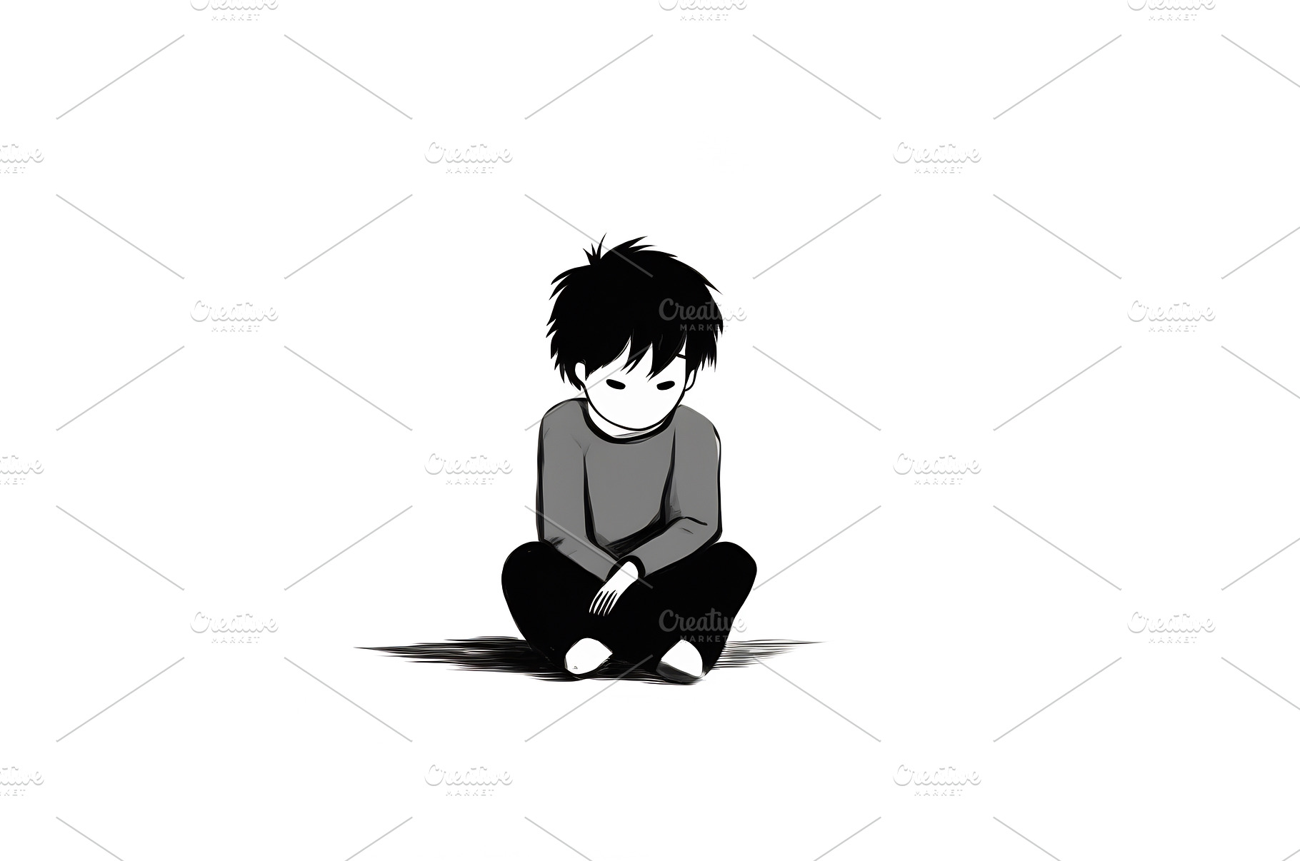 Illustration of a lonely lost person, a Person Photo by Beautiful things