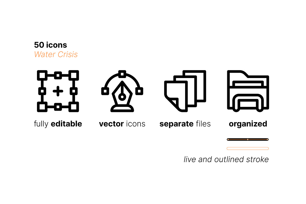 50 Water Crisis Icons, an Icon by Side Project (Photo 3 of 7)