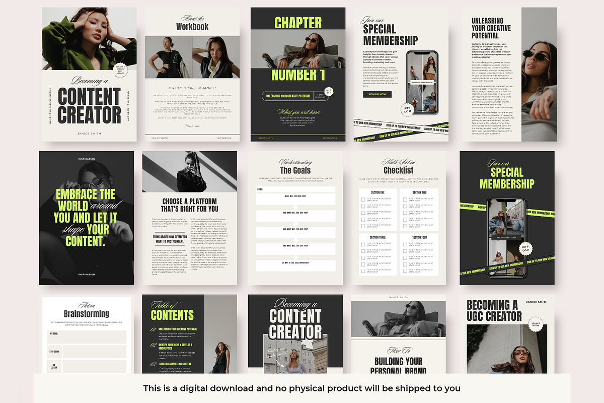 Editable Canva Workbook Template, a Marketing Template by GlamWebDesigns (Photo 7 of 8)