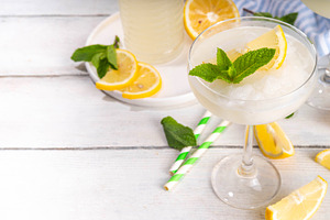 Frozen Limoncello Drop, refreshing summer slush cocktail, a Food & Drink Photo by Rimma