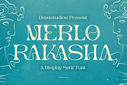 Merlo Rakasha | Display Serif Font, a Serif Font by Denustudios (Thumbnail 1 of 13)