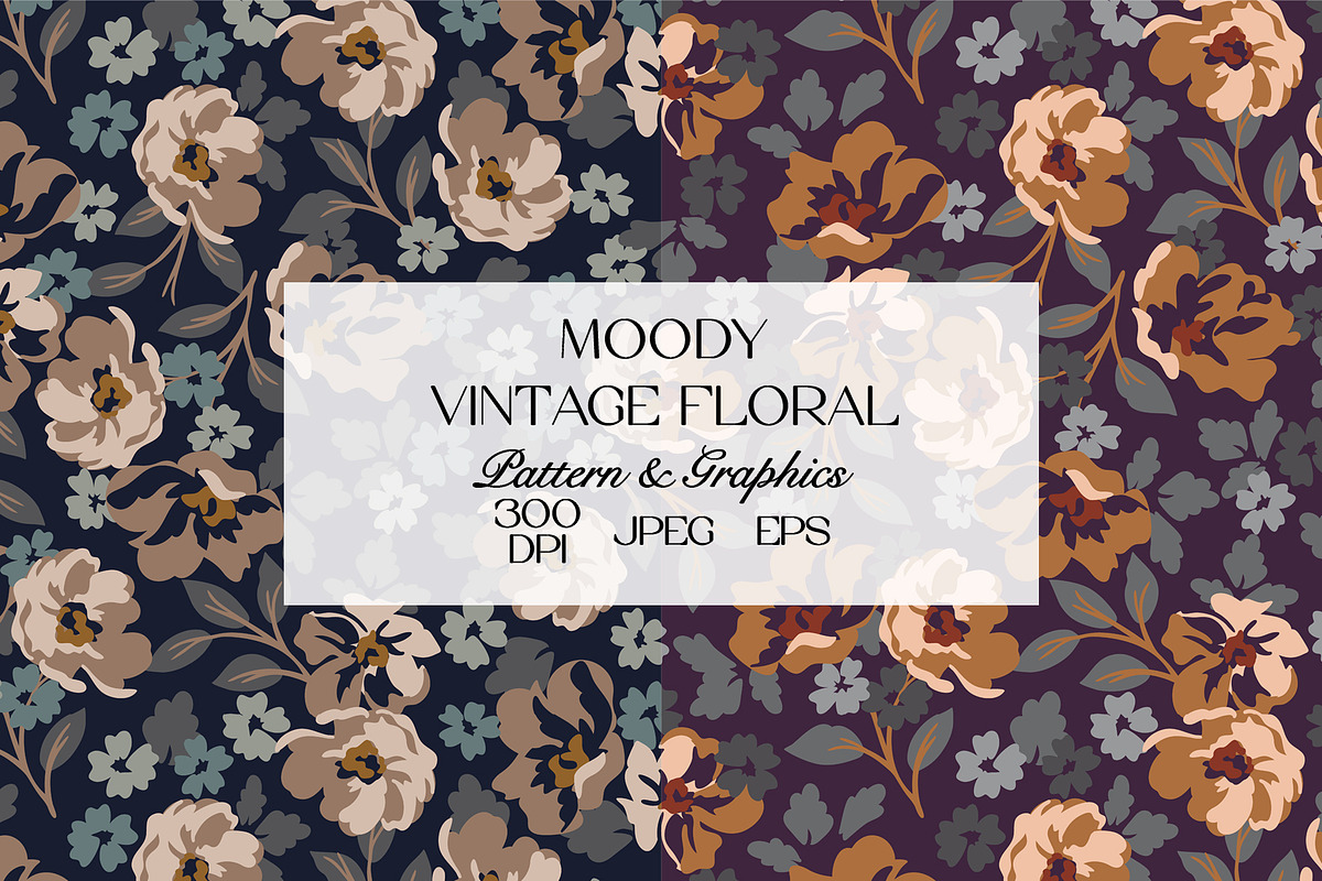 Vintage Floral Seamless Pattern, a Pattern Graphic by StudioGlouna (Photo 1 of 11)