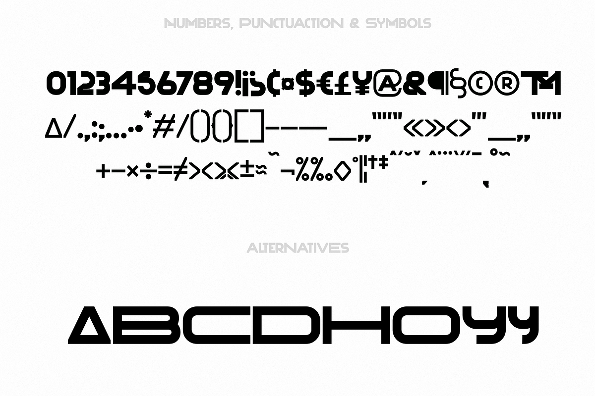 Deckard Typeface preview 4