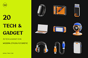 3D Tech & Gadget Icon, an Object 3D Model by SLAB! Design (Thumbnail 1 of 4)