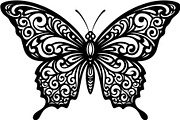 Butterfly Silhouette Bundle, a Decorative Illustration by Designer_Momina (Thumbnail 6 of 20)