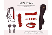 Fetish BDSM Leather latex LGBT pride, an Object Illustration by Milatoo (Thumbnail 4 of 6)