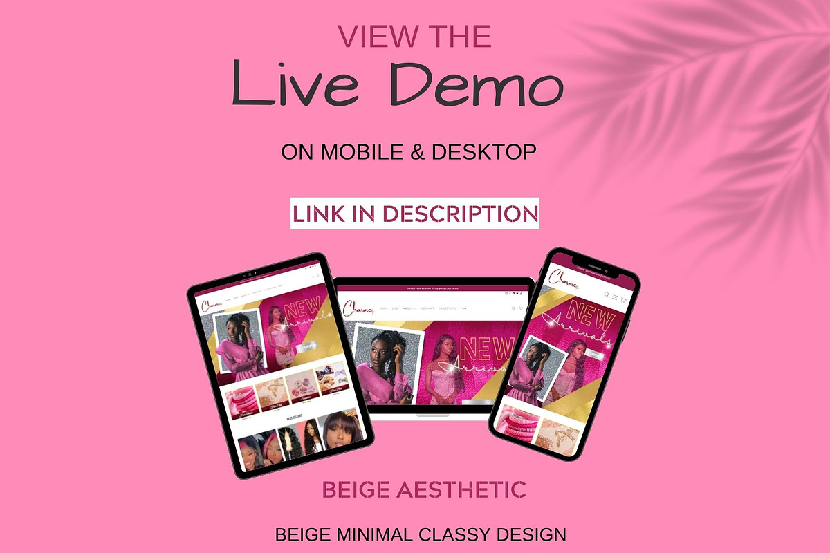 Shopify Theme-CharmeBoutique, a Landing Page Template by Millennials Marketing (Photo 4 of 10)
