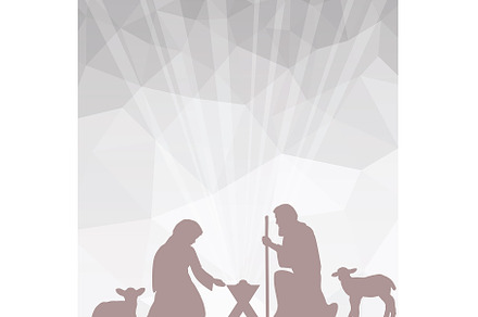 Christmas Geometric Nativity