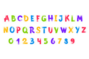 Grunge brush capital letters. Hand, an Object Illustration by winwin.art