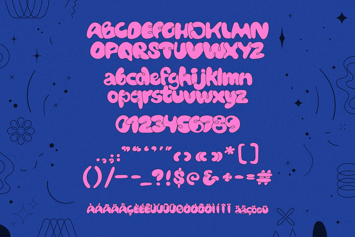 Bubblicity | Bubble Font Family, a Sans Serif Font by Ckybe's Corner (Photo 5 of 13)