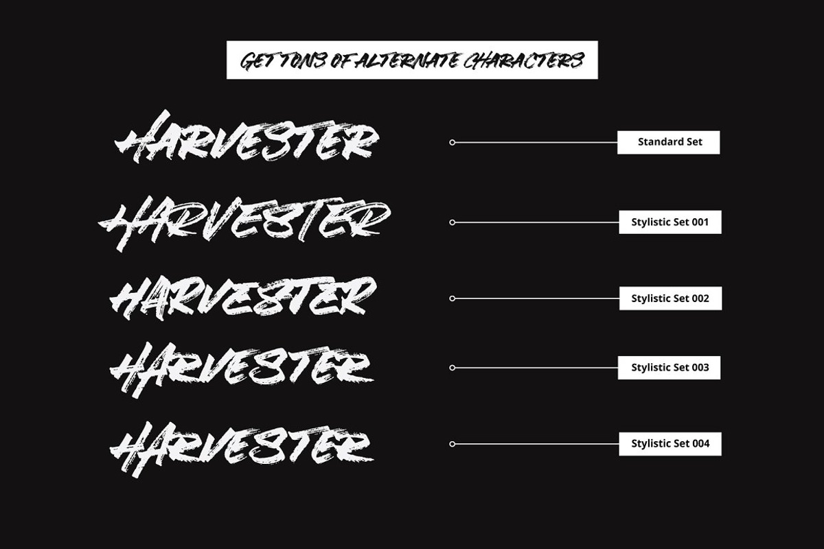 SALE | Hustle Brush, a Font by Hustle Supply Co. (Photo 8 of 16)