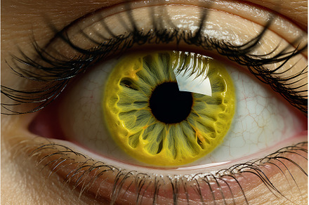 Bright Man lemon eyes. Generate AI, a Food & Drink Photo by Ylivdesign
