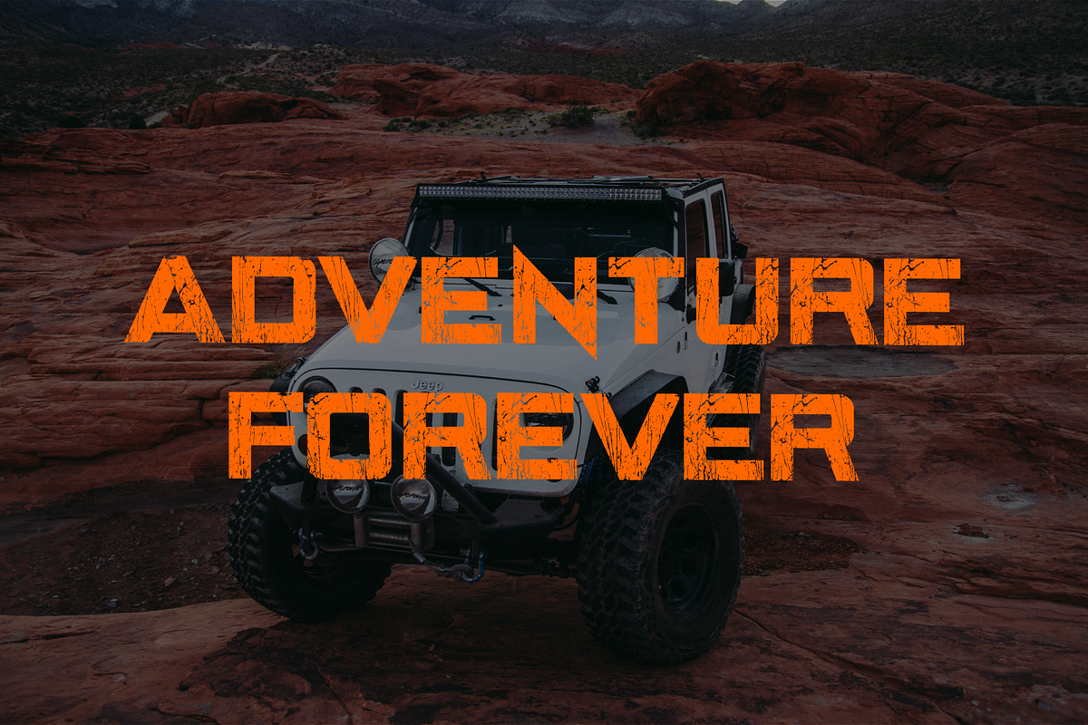 LANDEPZ strong display, a Sans Serif Font by zamjumps (Photo 4 of 10)