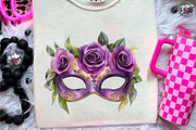 Halloween & Purple Roses Clipart, an Illustration by CreationArt (Thumbnail 9 of 9)