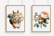 Valentine Squirrel With Flowers PNG, an Illustration by Libby Wishes (Thumbnail 5 of 6)