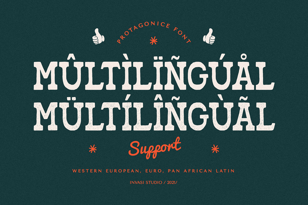 Protagonice - Retro Slab, a Slab Serif Font by Invasi Studio (Photo 10 of 10)