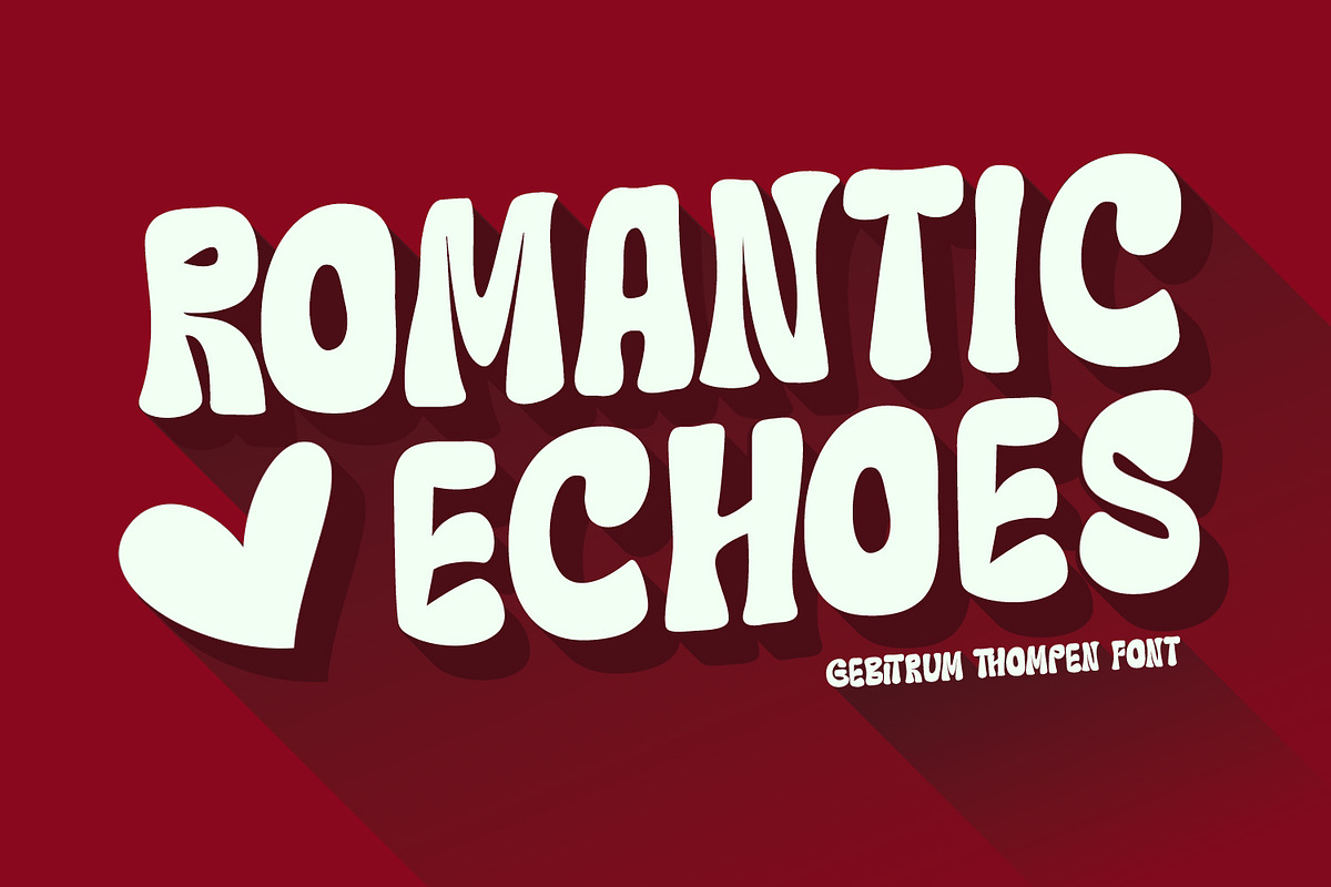 Gebitrum Thompen Ultimate 70s Groovy, a Sans Serif Font by Maulana Creative (Photo 2 of 7)