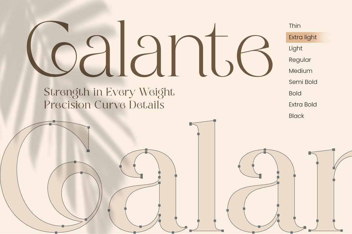 Galante Branding Luxury Font Family, a Serif Font by Sensatype (Photo 12 of 21)